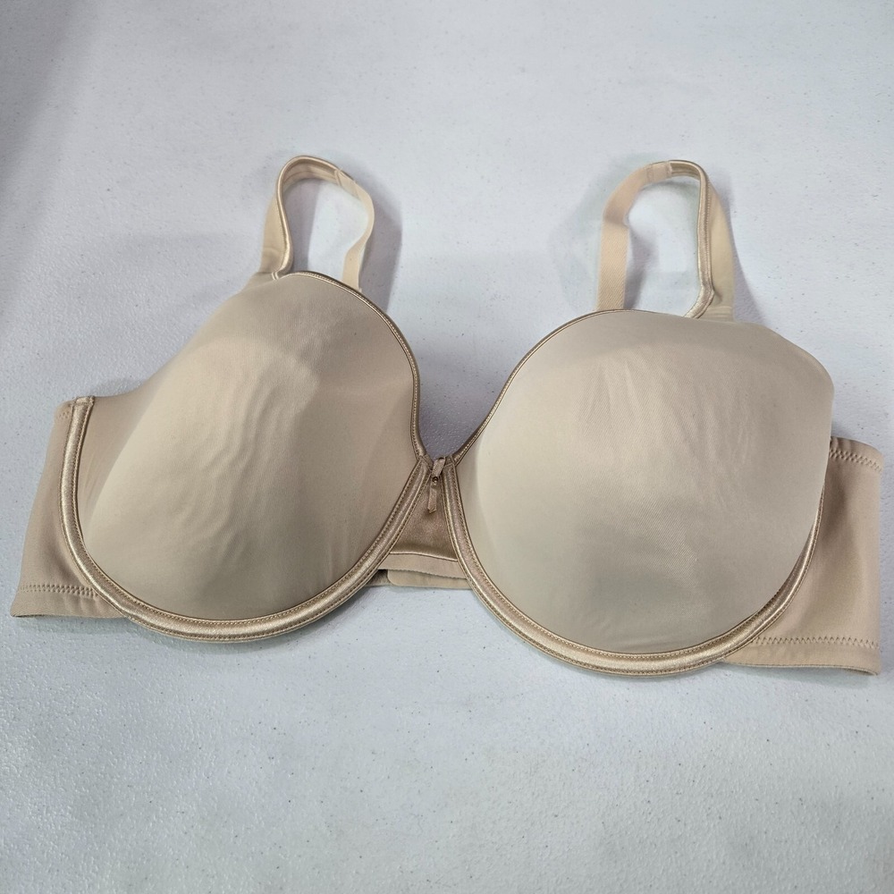 Vanity Fair Women Bra 40DD Beige 75335 Underwire Lightly Lined Body Caress